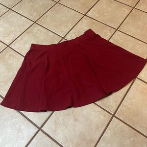Elegant Red Burgundy Women's Skort Size 24W by Hanna Nikole Luke New